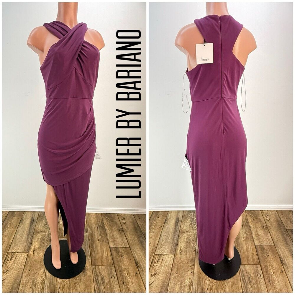 NEW Lumier by Bariano Women Dress Purple Size L - Picture 4 of 16